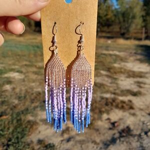 Beaded Fringe Earrings